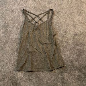 Grey Strappy Tank Top from Maurices